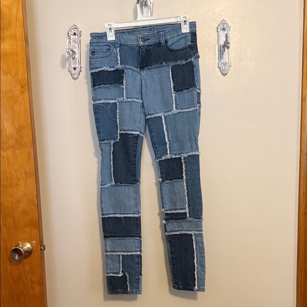 Michael Kors Blue Patchwork Jeans NWOT